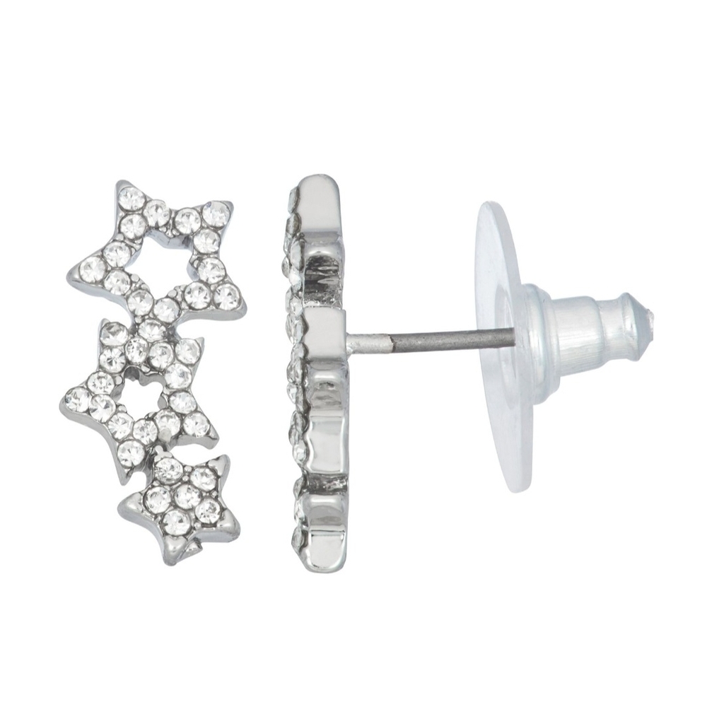 Simply Vera Vera Wang Silver Tone Star Crawler Earrings